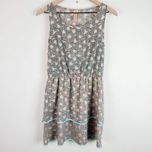 Prevett Tiered Floral Print Sleeveless Dress